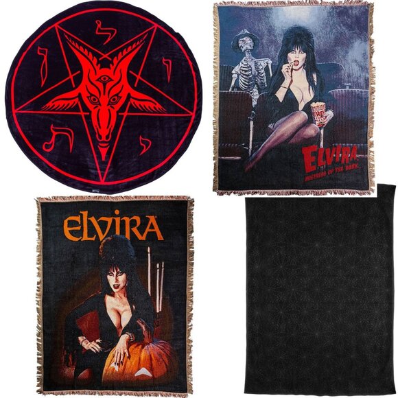 ELVIRA Mobile Macabre Velvety Soft Plush Blanket Throw 50"X60" NWT - Picture 5 of 5